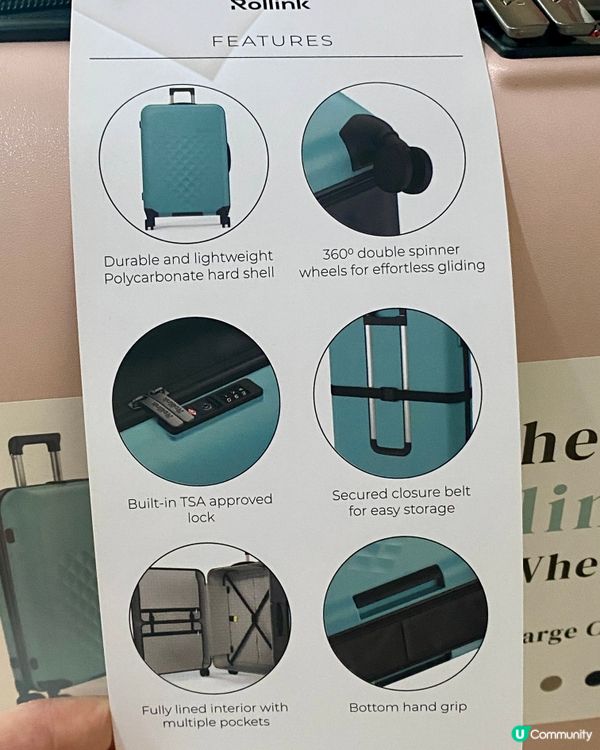✨香港🇭🇰-⚠️💬你會選擇摺疊式行李箱⁉️💢高顏值📍Rollink