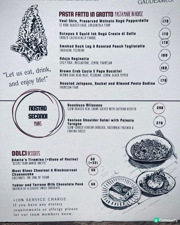 人氣爆紅手工意粉預約困難店 🍝 瑞士意大利fusion 菜