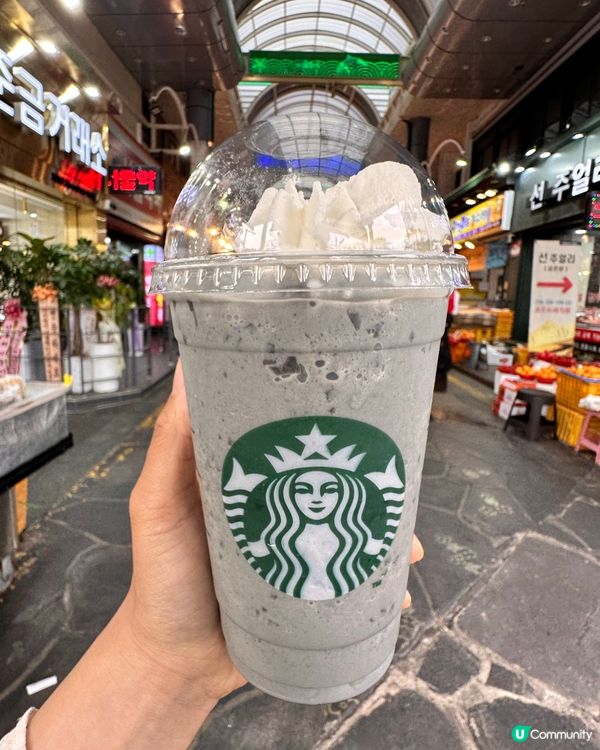 🇰🇷韓國濟州島限定黑芝麻忌廉星冰樂‼️黑芝麻控千祈唔好錯過‼️💯