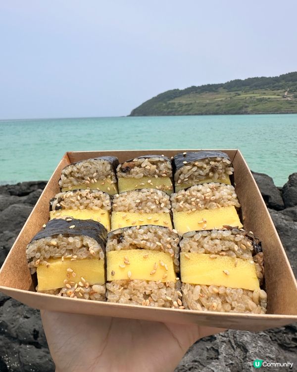 🇰🇷濟州島必食海女鮑魚紫菜包飯‼️勁嫩滑嘅雞蛋超正👏🏻💯