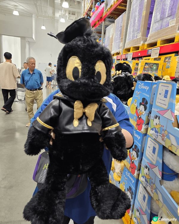 去咗山娒見到唐老鴨公仔，好攪笑呀，有金色嘅錢錢錢嘅唐老鴨，但...