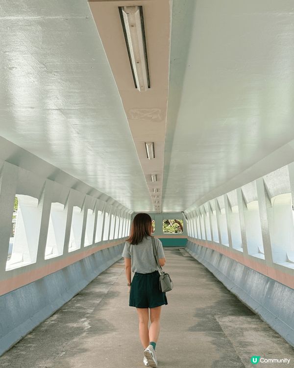 觀塘偉業街天橋，又名志明橋，一直都想來，今日遇上藍天白雲，效...