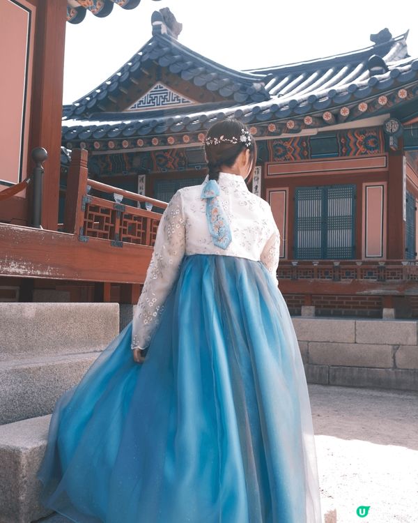 韓國景福宮影韓服真系好值得體驗，我租呢套衫需要大概$150港...