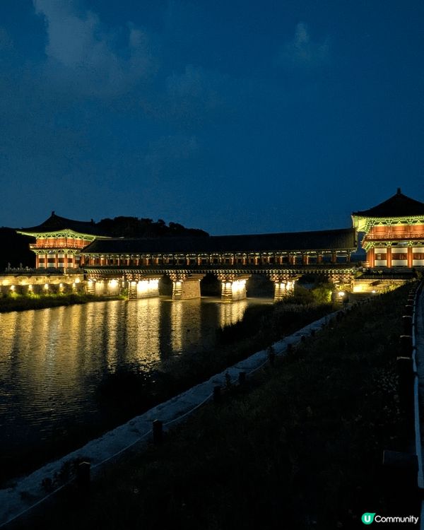 韓國慶州月精橋，拍照超美！晚上開燈特別浪漫