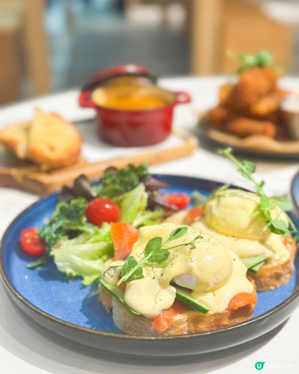 觀塘東廣場嘆西餐☕️🥐  
觀塘東廣場西餐好西，環境又闊落，