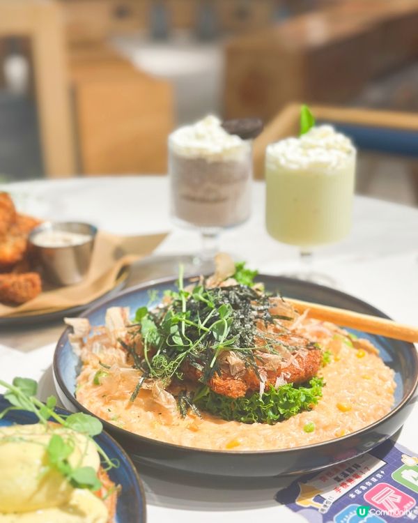 觀塘東廣場嘆西餐☕️🥐  
觀塘東廣場西餐好西，環境又闊落，