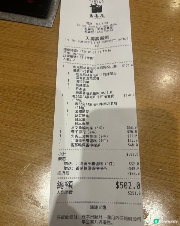 🏮平民價錢食高汁壽喜燒🥩 尖沙咀堪富利士道 - 天澗壽喜屋