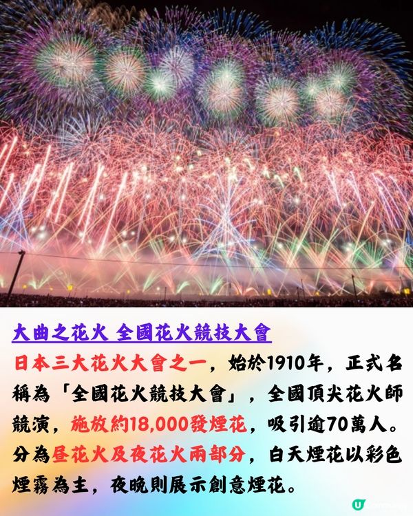 日本花火大會2025時間表7-8月！夏季遊日必看！日本三大花火大會之一/超震撼2萬發煙花！