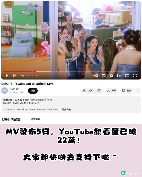香港女團SMORZ韓國出道！MV一出即日登熱門🔥上韓國打歌節目Live淡定演唱🎤網民：好叻好爭氣！