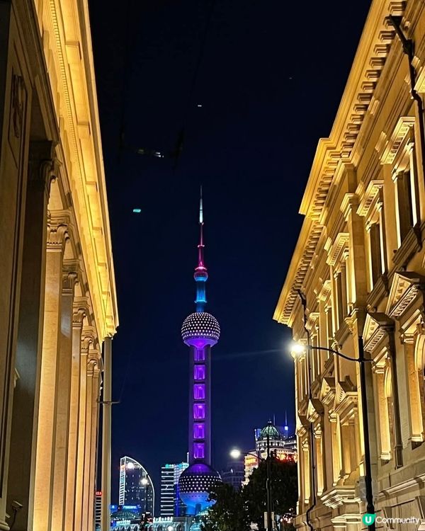 上海東方明珠塔日與夜