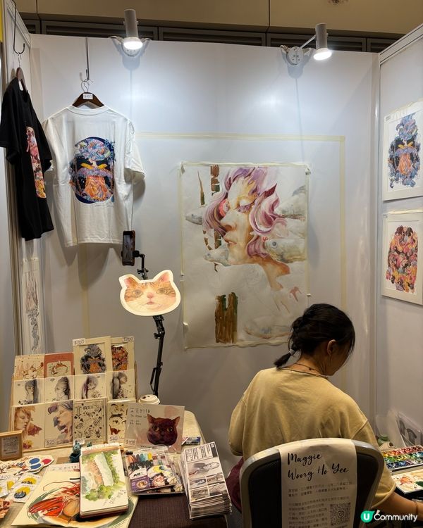 一連兩日香港插畫及文創展😍 有好多有才嘅藝術家大開眼界🥰