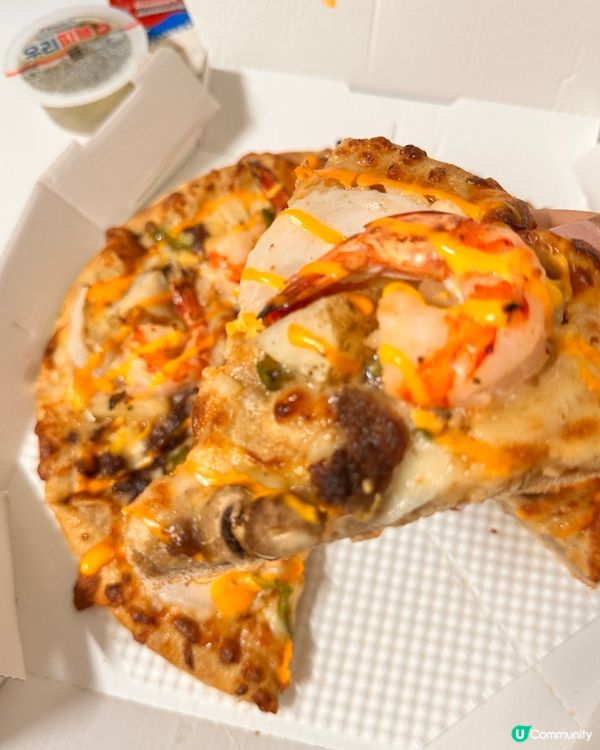 🇰🇷 韓國 Domino’s Pizza 黑虎蝦口味🖤🦐