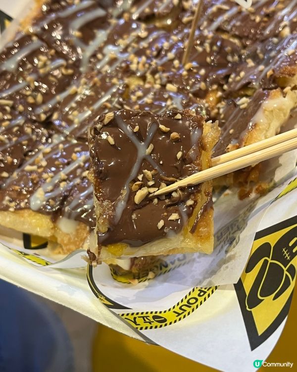 正宗香蕉煎餅‼️熱辣辣香蕉爆餡😽🔥