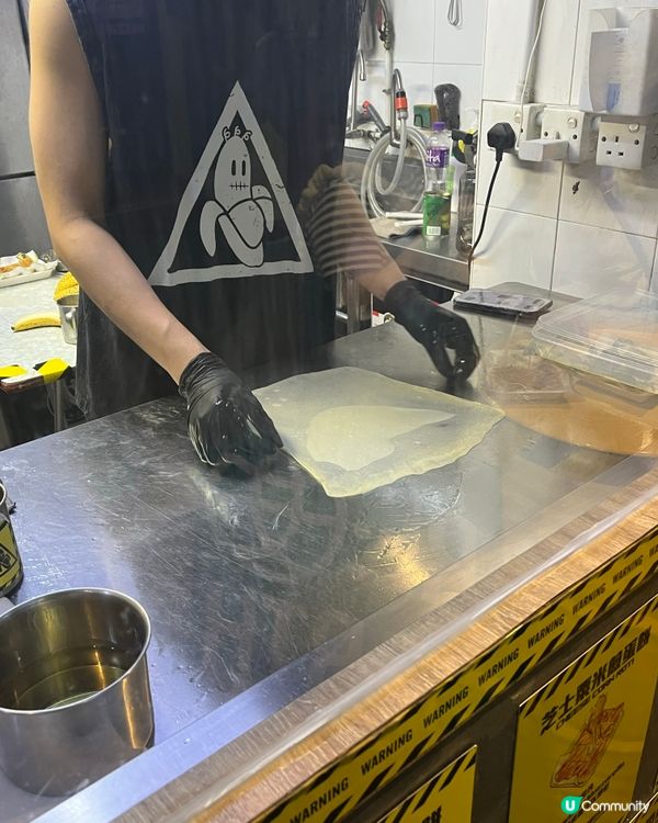 正宗香蕉煎餅‼️熱辣辣香蕉爆餡😽🔥