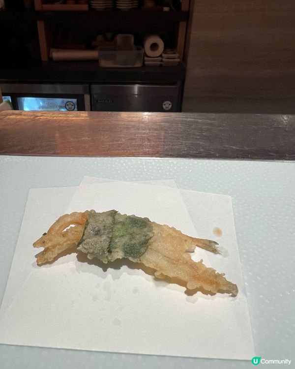 中環天婦羅Omakase天花板🍤日藉大廚席前即炸花竹蝦海膽😍