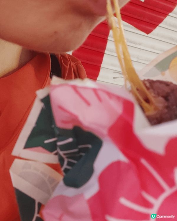 拉到絲嘅韓式「全素食芝泡菜飯糰」
