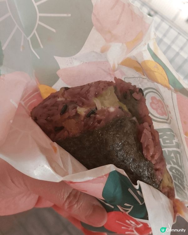 拉到絲嘅韓式「全素食芝泡菜飯糰」
