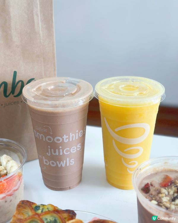 美國健康飲品🥤  新鮮水果果昔，真材實料！😋