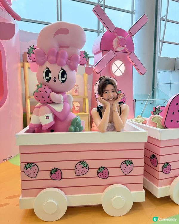 去紅磡置富同超可愛Esther Bunny打卡🐰🍓🥰