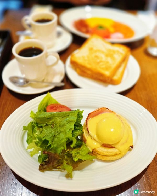 京都英倫早餐 ☕️🍳  
日本立頓紅茶屋，傳統英式早餐
