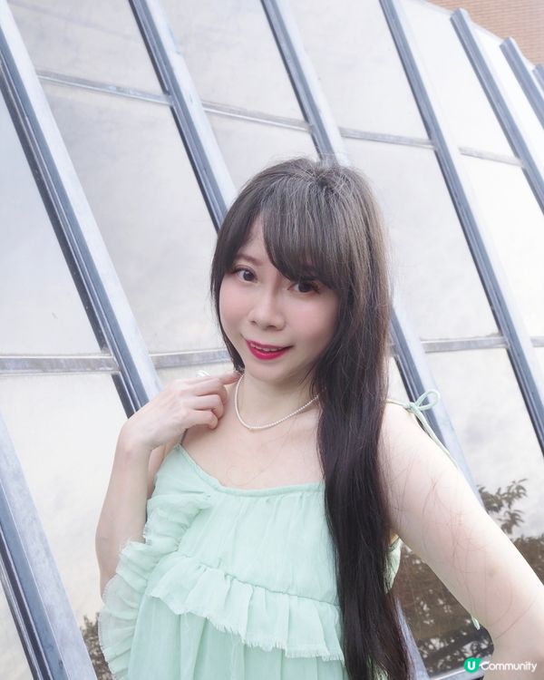 戴住靚靚迷你珍珠頸鏈💗心情特別好😌