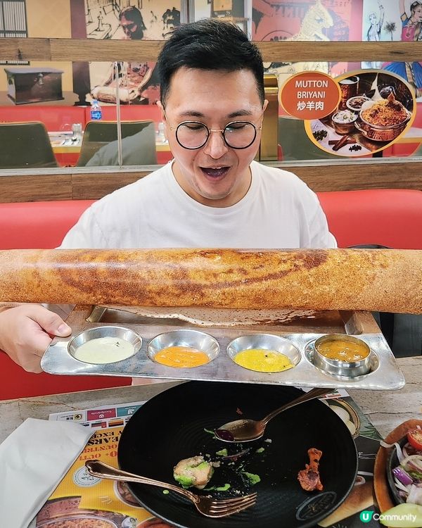 好大個Butter Dosa 呀