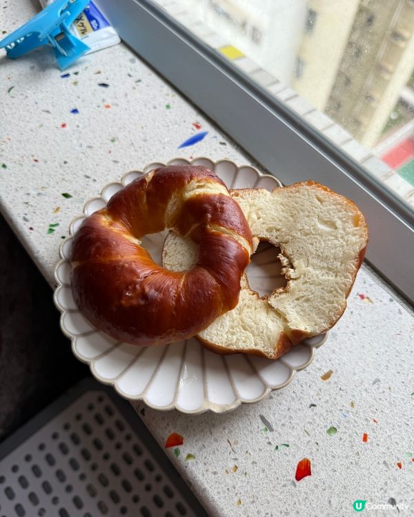 台中鹼水貝果🥯 鬆軟香口，鹹香惹味！😋