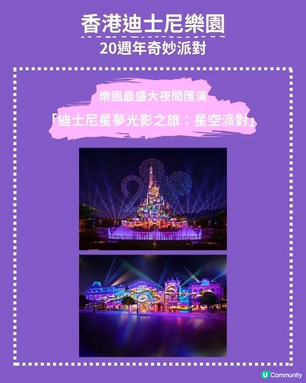 香港迪士尼20週年🎉  奇妙派對開鑼！🥳