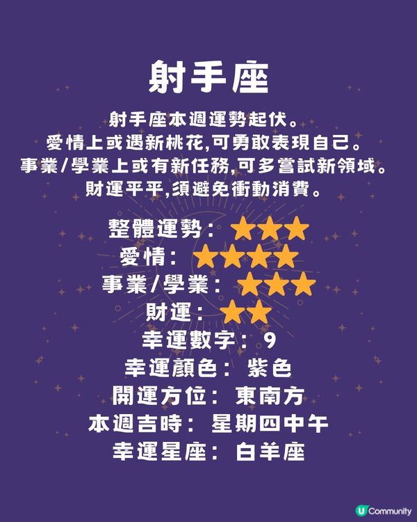 12星座本週運程(3/6-8/6)🌟