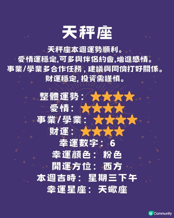 12星座本週運程(3/6-8/6)🌟