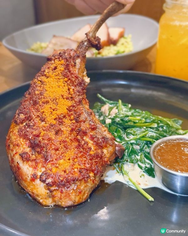 主菜買一送一😍 必試招牌豬薄餅❣️烤斧頭豬扒