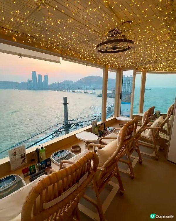 釜山白淺灘文化村 👣 海景泡腳+按摩，放鬆身心！ 🌊