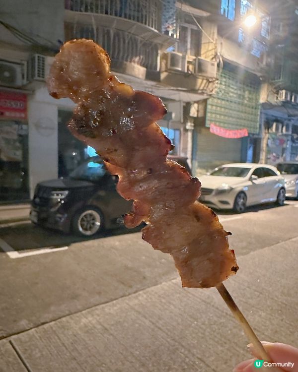 ［澳門］宵夜必食回頭率超高炭燒燒雞皮💖