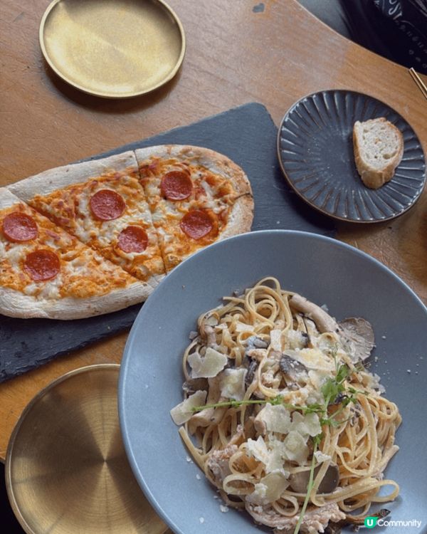 *🇮🇹【上環｢省略號｣Cafe實測】黑松露蟹肉意粉+Pizz...