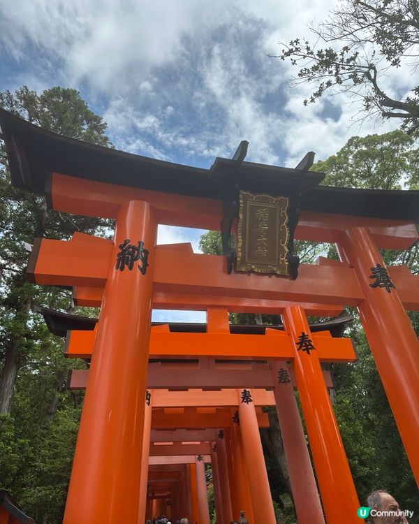 京都必去稲荷神社同清水寺☺️ 