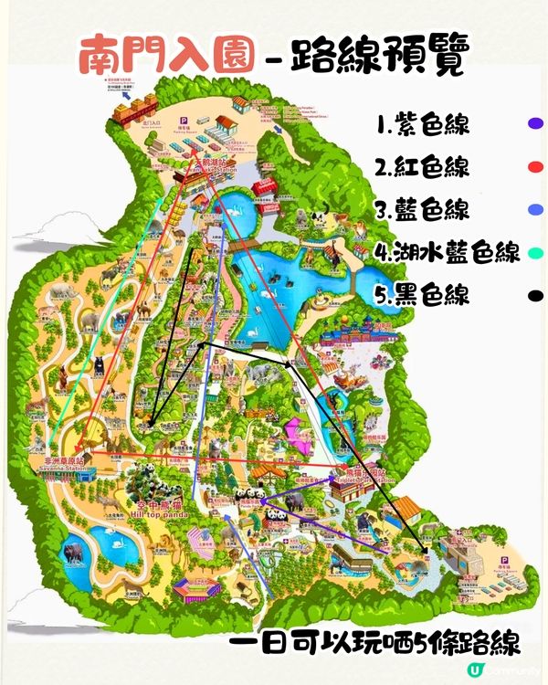 廣州長隆野生動物世界1日遊玩| 5大必玩路線推介| 打卡網紅奶爸x黑蜘蛛猴/俯瞰長頸鹿/熊貓餐廳‼️附票價資訊