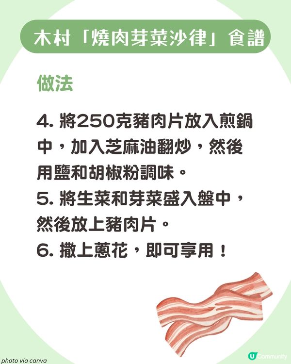 日本大熱芽菜減肥法！附男神木村拓哉燒肉芽菜沙律食譜🥬