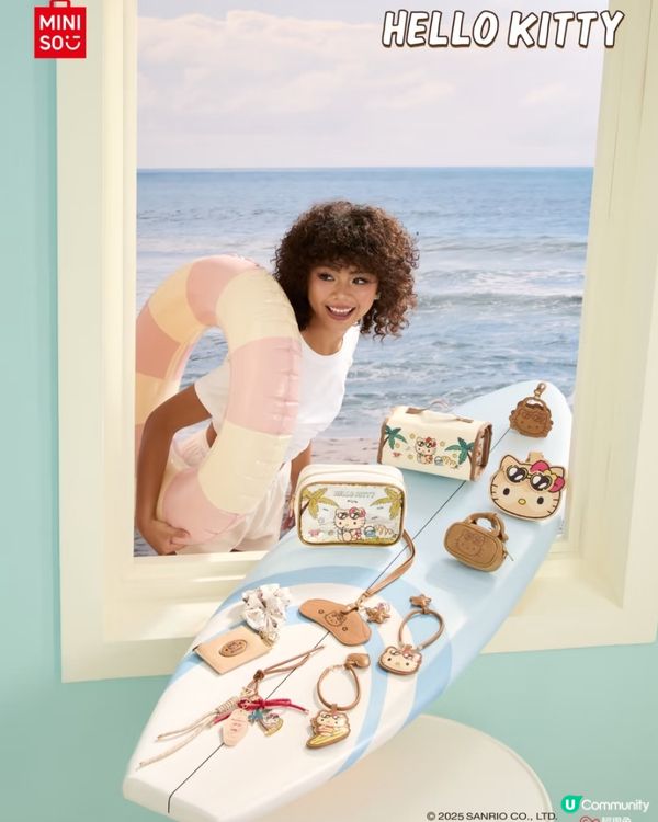 MINISO X Sanrio🏄Sanrio家族夏日衝浪系列🌞逾20款‼️必買曬黑版Hello Kitty/玉桂狗新品