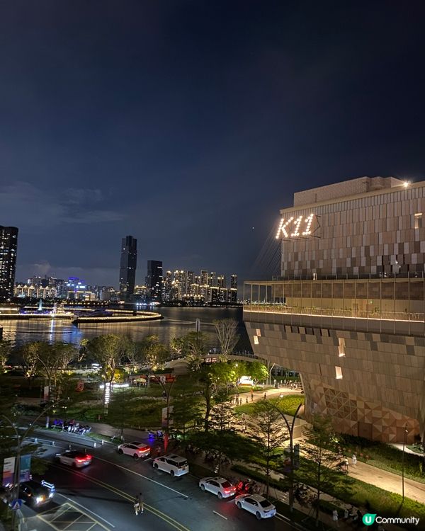 夜景🌃綠化🧩都做得不錯的🚲商場
