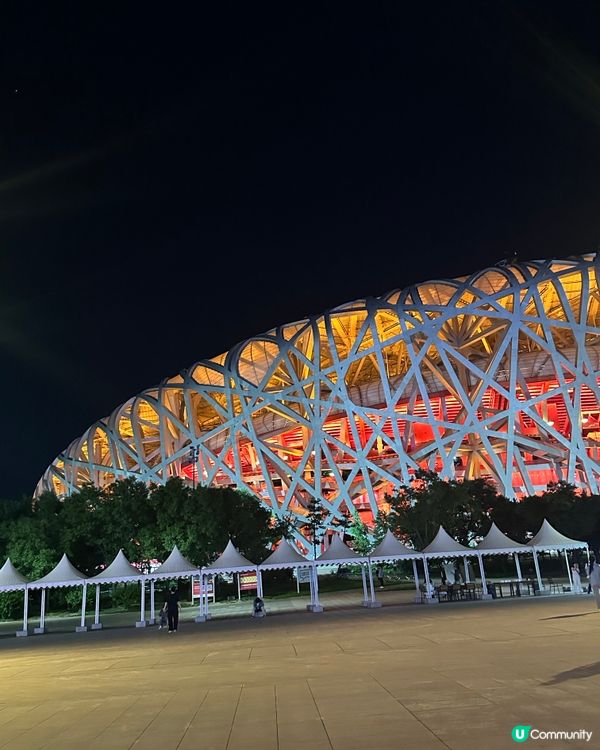 北京奧運夜景🤩打卡必去！鳥巢水立方超靚！附交通資訊😇