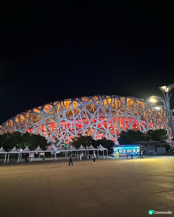 北京奧運夜景🤩打卡必去！鳥巢水立方超靚！附交通資訊😇