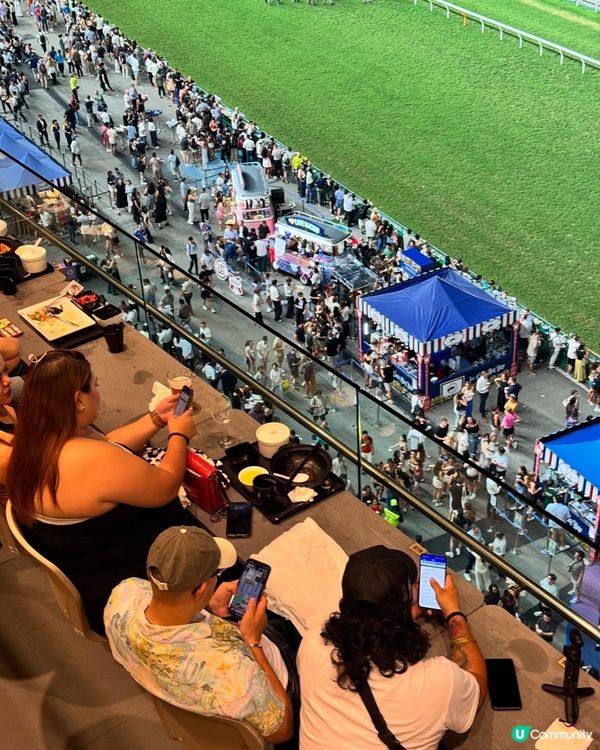 跑馬地夜馬🔥  露台歎美食睇賽事🤩