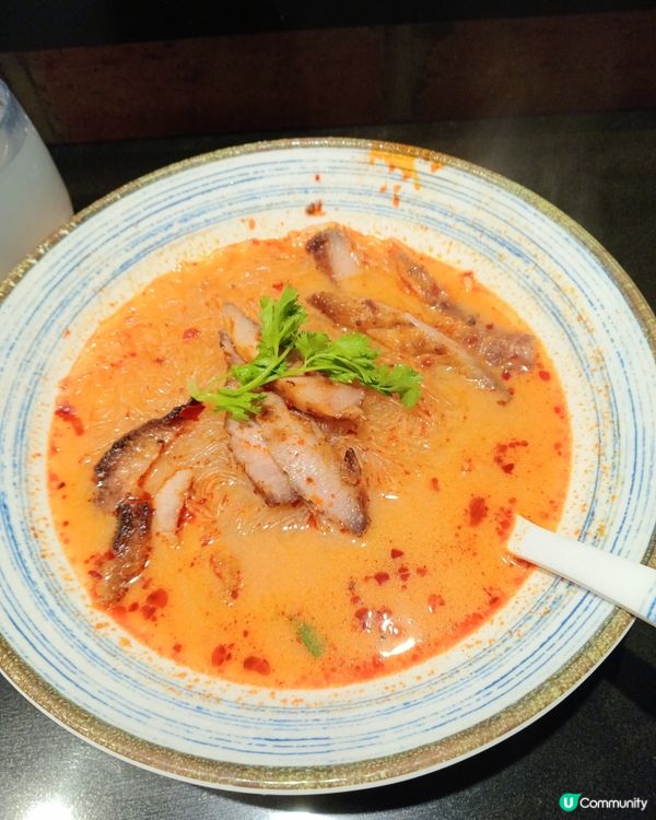 冬蔭公湯豬頸肉粉絲