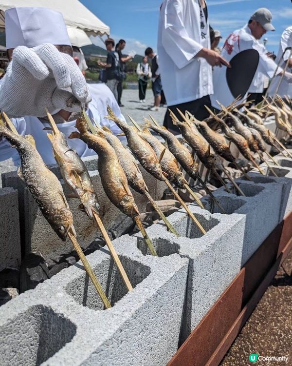 日本嵐山若鮎祭·要預約先食到既新鮮炭燒鮎魚🐟