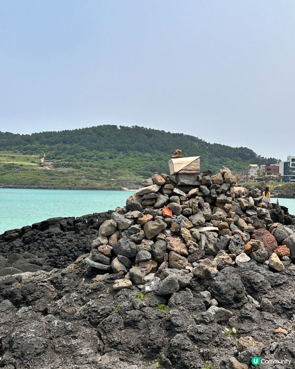 🇰🇷濟州島必遊景點推薦「咸德海水浴場」海女包飯+無敵海景打卡💯