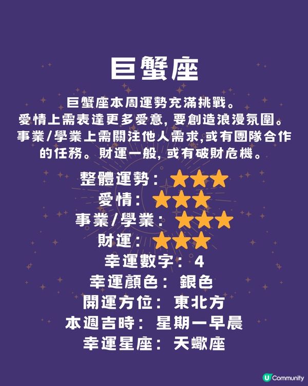 12星座本週運程(9/6-15/6)🌟