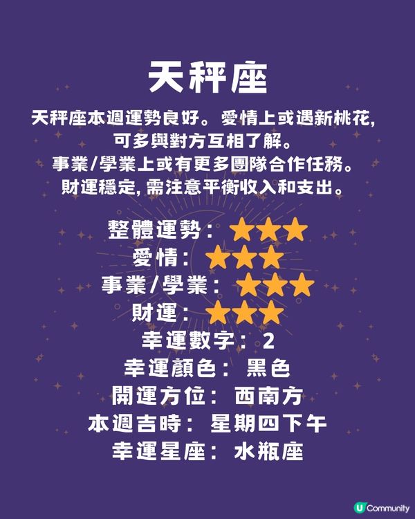 12星座本週運程(9/6-15/6)🌟