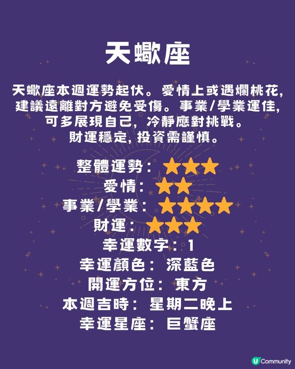 12星座本週運程(9/6-15/6)🌟