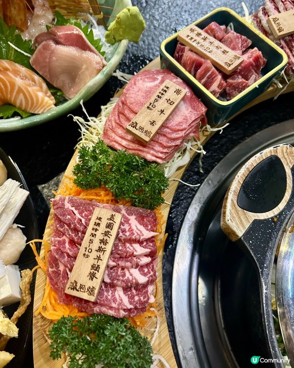 「麻甩爐海鮮雞煲」🔥  牛肉盛宴任食🤤