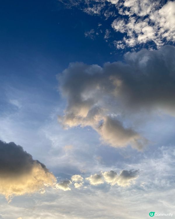青馬大橋黃昏🌇  藍天白雲☀️  熱辣辣🔥